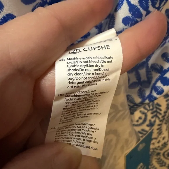 Cupshe Elegant Blue and White Maxi Dress - Picture 6 of 6